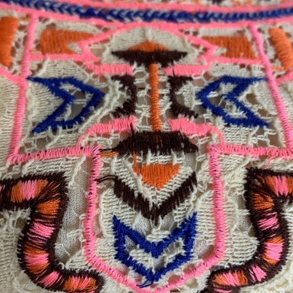 T20 Flying Tomato Lace Midi dress with tribal aztec southwest print front size m - Picture 12 of 12